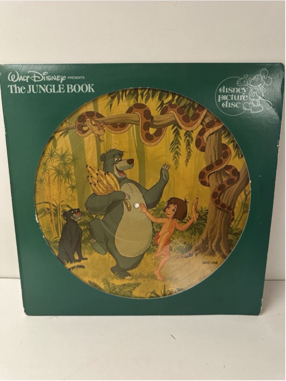 Vintage Disney The Jungle Book Picture Disc Vinyl LP Record Disneyland 3105 1981